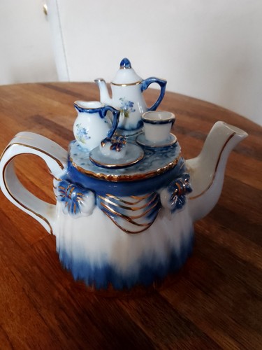 Hand painted russian teapot - painted,