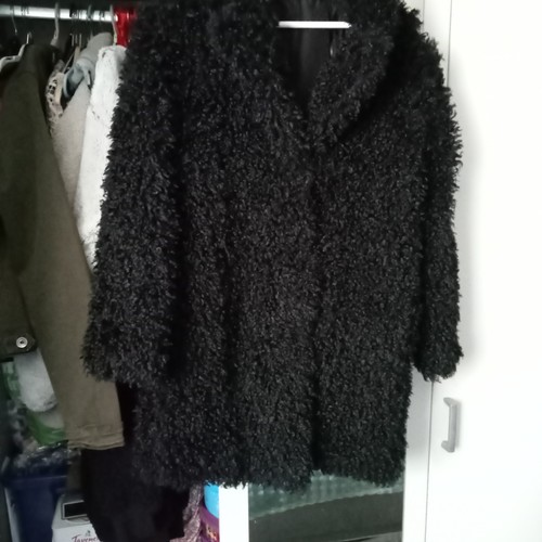 Women black boucle jacket - boucle,