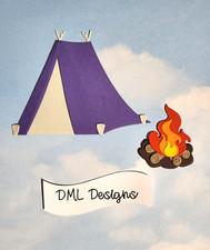 Die cuts cut card topper tent