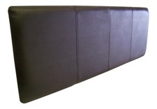 Faux Leather Headboard with Top Stitched Detail  3 Colours 5 sizes 20" High