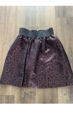 Pied A Terre House of Fraser Dark Purple Red Brown Cocktail Party Skirt Size 12