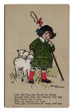 Ethel Parkinson Christmas Postcard Little Bo Peep Has Found Her Sheep