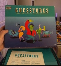 Vintage 1990 Edition Still In Plastic Guesstures Charades Game by Milton Bradley