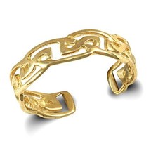 9ct Gold CELTIC Toe Ring SOLID
