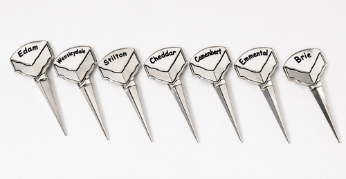 Silver plated cheese - silver,