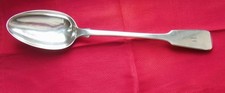 1801 LONDON ,LARGE SOLID SILVER BASTING/GRAVY, STUFFING  SPOON by WILLIAM EATON.