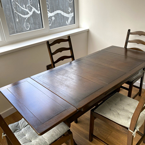 Ercol dark wood extending - dark,