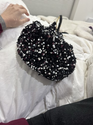 Vintage black sequin cocktail - sequin,