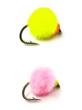 3 EGG Flies UV Yellow HOT HEAD