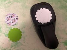 Stampin Up Scalloped round Circle 1 3/4” Flower Card Craft Punch Cutter - tested