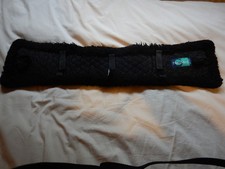 Griffin Nuumed British wool lined girth sleeve 30" 76cm - black - some hairs