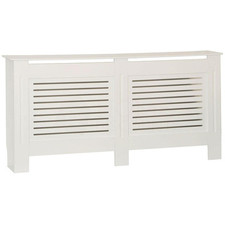 White Radiator Cover MDF Small