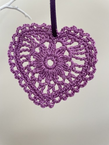 Crocheted heart christmas - crocheted,