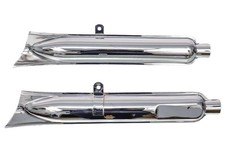 Exhaust Muffler (Pair) for BMW R61, R66, R71 - Chrome Plated