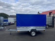 BRAND NEW NIEWIADOW 8,7ft x 4,2ft SINGLE AXLE TRAILER WITH FRAME AND COVER 8X4
