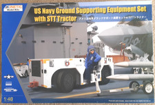 Kinetic K48115 USN Ground Supporting Equipment Set w/STT Tractor 1:48 Model Kit
