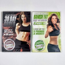 Jillian Michaels 30 Day Shred + Banish Fat Boost Metabolism DVD Set Biggest Lose