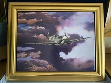  “The Spitfire” Porcelain Plaque by Adrian Rigby boxed with certificate 