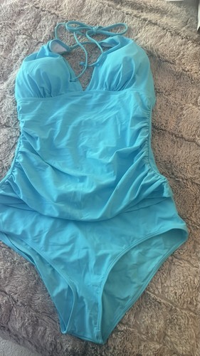 Turquoise tankini size large - -,