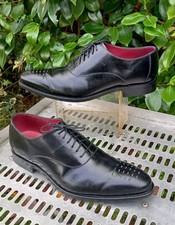 Mens LOAKE black leather shoes ...uk size 8