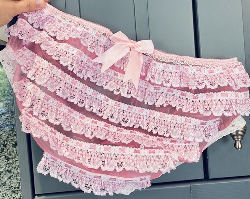 Sissy pink ruffle rhumba - , pvc