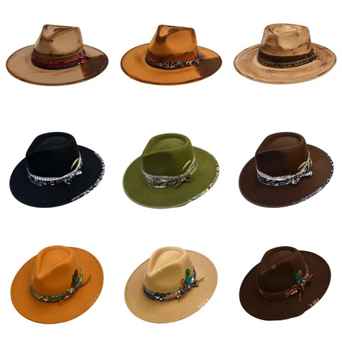 Classic wide brim fedora hat - brim,