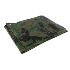 Camouflage Tarpaulin - Fishing - Groundsheet - NEW - FREE P&P