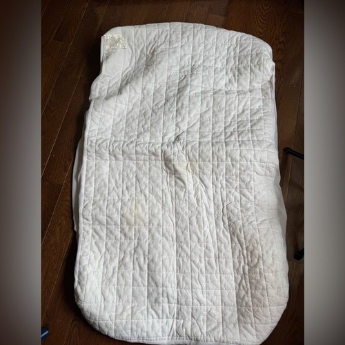 White fitted crib - fitted,