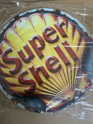 Vintage super shell petrol - vintage,