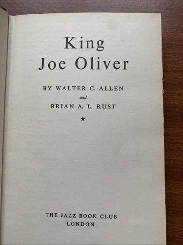 King joe oliver walter - joe, c
