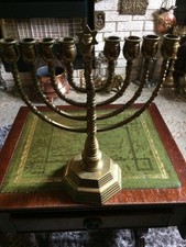 Heavy Vintage Jewish Menorah