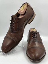 LLOYD Germany “Malik” Men’s Oxford Lace Up Cap Toe Brown Leather US 10/ EU 43 F
