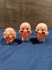 Set Of 3- 70s Vtg Rubber Old