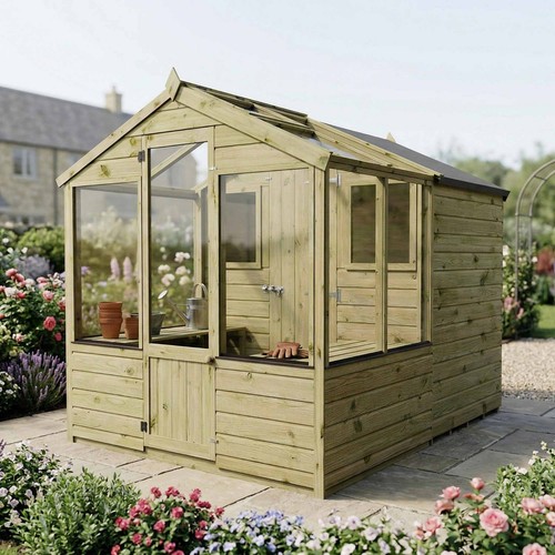Greenhouse potting shed - greenhouse,