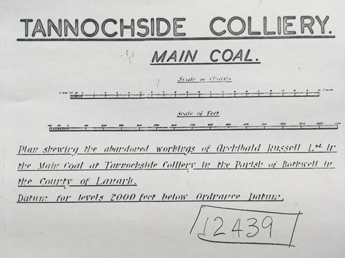 Mining plans tannochside - mining, of