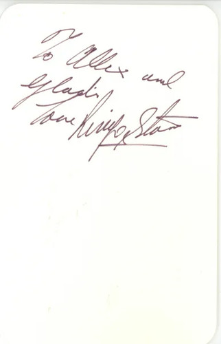 Ringo starr signed index card - ringo,