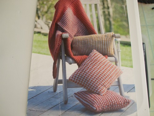 Knitting pattern aran cushions - knitting,