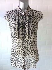 SIZE 10 M&S BEIGE BLACK
