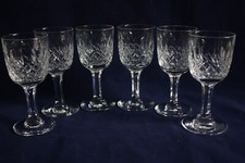 6 Crystal Sherry Port Cordial