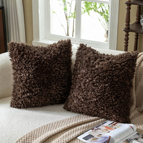 Set chocolate faux fur - 2,