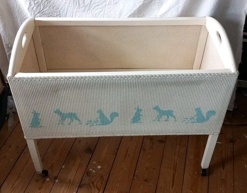 Dolls wicker panel cot - dolls,