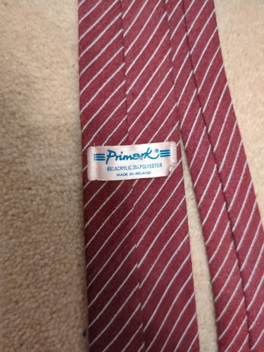 Vintage primark tie - vintage, burgundy