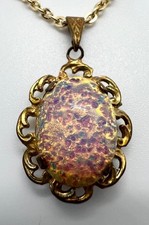 Vintage c1950s faux fire opal - vintage,