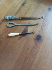 Button Hooks Silver/Bone/Boot Co.