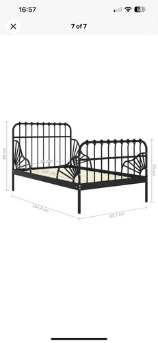 Extendable bed frame - extendable, toddler