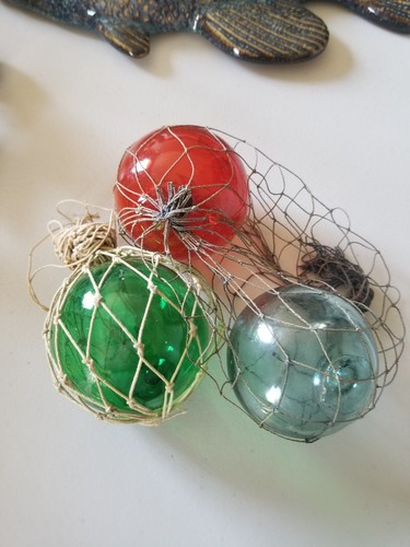 Glass fishing bouy - glass, balls