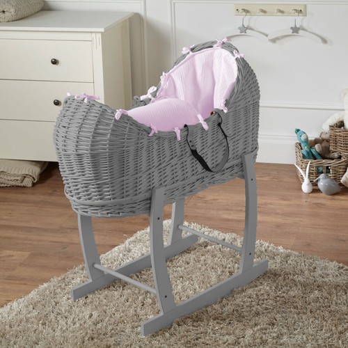 Moses basket grey - basket, with
