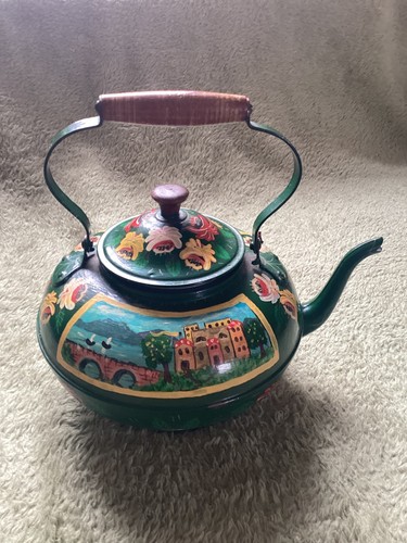 Canal boat art kettle - art,