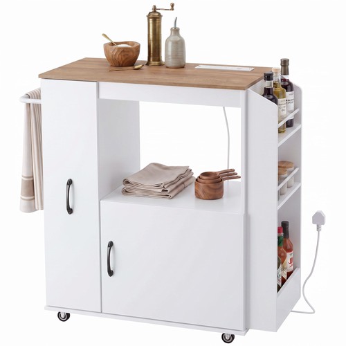Homcom kitchen trolley - trolley, on