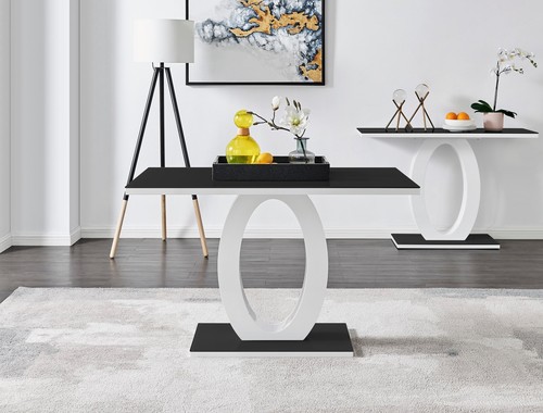 Giovani black glass white - black,